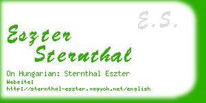 eszter sternthal business card